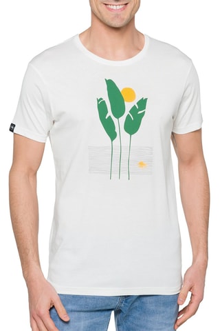 Camiseta regular fit Lagoon - Blanco