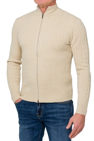 Cárdigan regular fit Vaisei - Camel