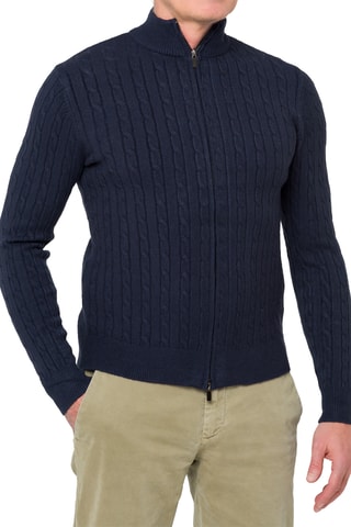 Cárdigan regular fit Vaisei - Azul marino