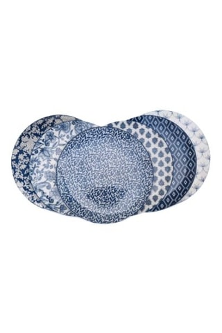 6 platos de postre de porcelana Majorelle - 20,5 cm