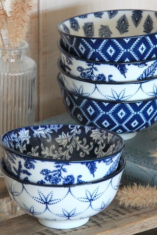 6 boles de porcelana Majorelle - 30 cl