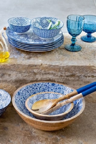 6 boles de porcelana Cyclades - 25 cl