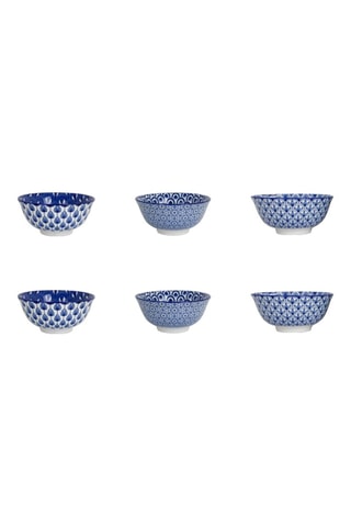 6 boles de porcelana Azuli - 30 cl