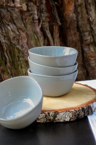 6 boles de cerámica Galet - 11 x 5,5 cm