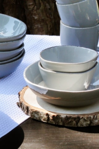 6 boles de cerámica Galet - 11 x 5,5 cm