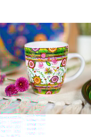 6 tazas de porcelana Muchacha - 34 cl