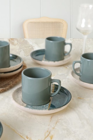 Juego de café de gres - 6 personas