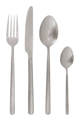 Cubertería de acero inoxidable Olivia - 16 piezas
