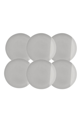 6 platos llanos de cerámica Terre de Sienne - 26,5 cm