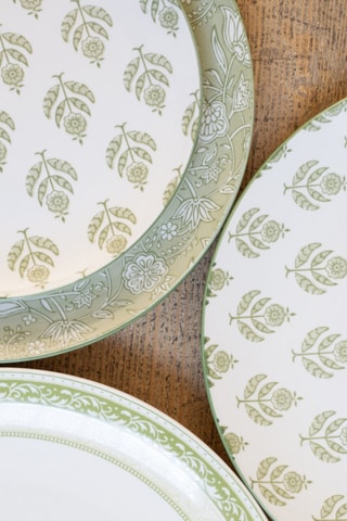 6 platos llanos de porcelana Soliman - 26 cm