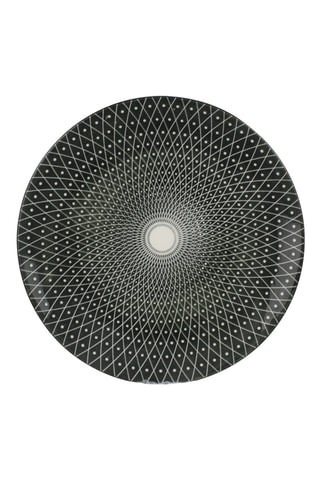 6 platos llanos de porcelana Komae - 26 cm