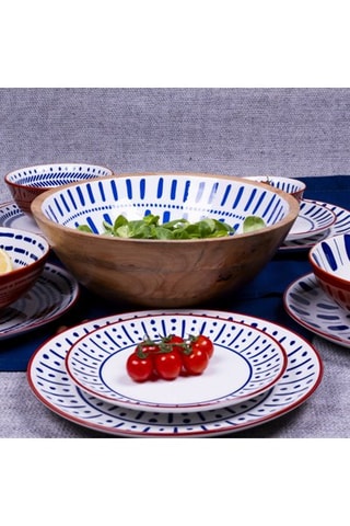 Juego de ensalada de madera de mango