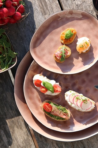 4 cuencos de gres Laguna - 17 x 17 x 7,5 cm