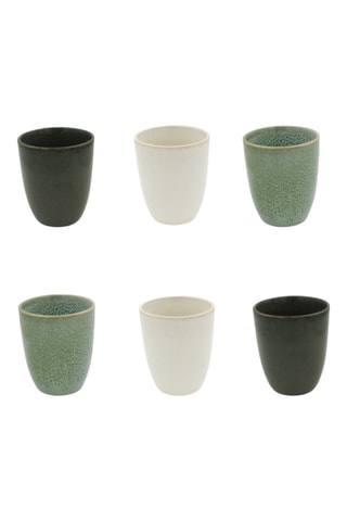 6 tazas de cerámica Mila - 20 cl