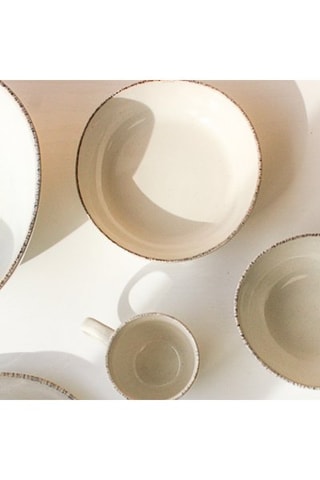 6 platos hondos de cerámica Coton 