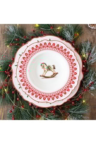 6 platos hondos de porcelana Souvenirs D'antan