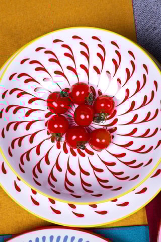 6 platos hondos de porcelana Kyoto - 21 cm