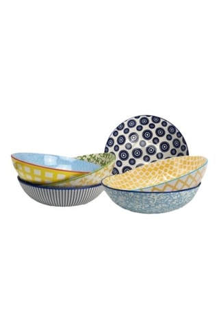 6 platos hondos de porcelana Sabae - 21 cm