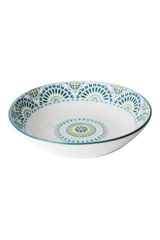 6 platos hondos de porcelana Mandala - 70 cl