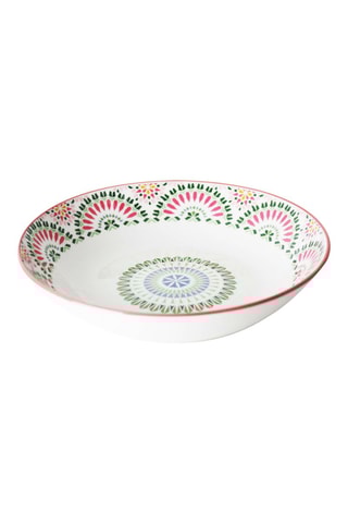 6 platos hondos de porcelana Mandala - 70 cl