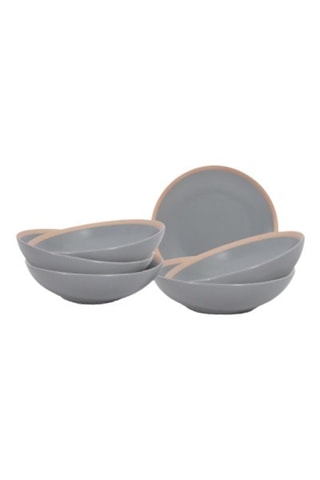 6 platos hondos de porcelana Eslov - 20 cm