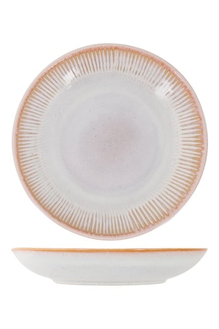 Plato hondo de gres Listra Beach - 21 cm