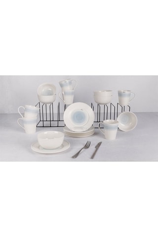 Vajilla de porcelana Brindisi Sea - 18 piezas