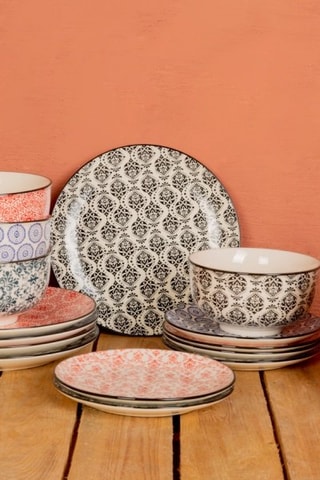 Vajilla de gres Déliro - 18 piezas