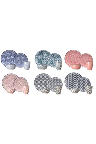 Vajilla de gres Déliro - 24 piezas