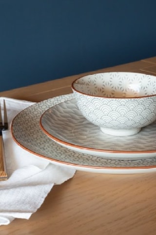 Vajilla de porcelana Slow - 18 piezas