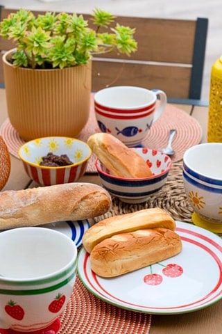 Vajilla de porcelana Le Petit Cabanon - 18 piezas 