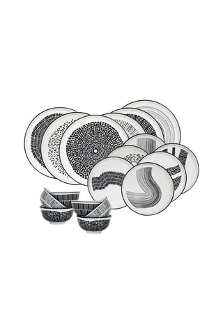 Vajilla de porcelana Yucatan - 18 piezas