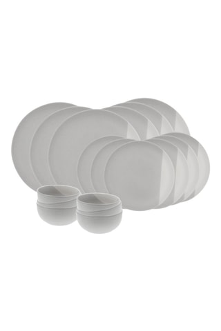 Vajilla de cerámica esmaltada Terre de Sienne - 18 piezas