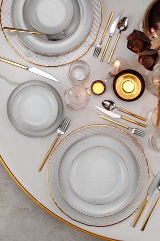 Vajilla de porcelana - 24 piezas