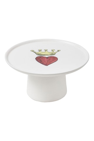 6 fuentes con pie de cerámica - 19 cm