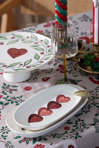 2 bandejas de cerámica - 26 x 14 x 3 cm