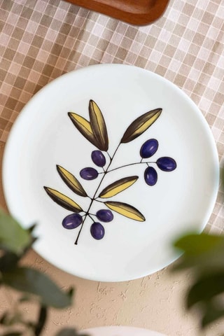 6 platos para tarta de cerámica - 19 cm