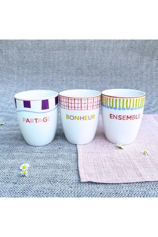 6 tazas de porcelana - 20 cl