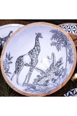 Vajilla para ensalada de madera de mango