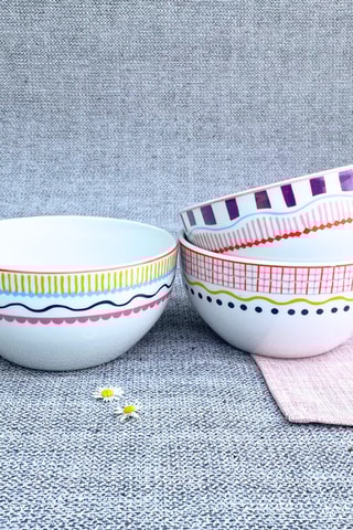 6 boles de porcelana - 50 cl