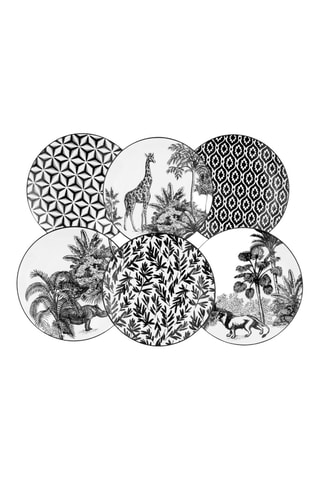 3 platos llanos de porcelana - 20 cm