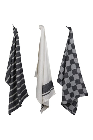 3 paños - Negro y blanco