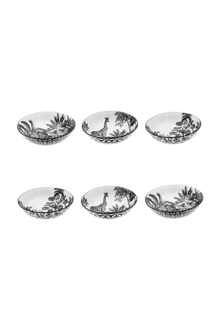 6 platos hondos de porcelana - 21 cm