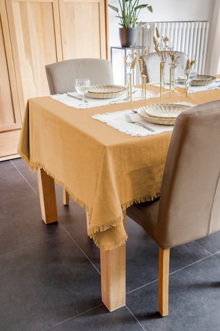 Mantel rectangular - Beige - 250 x 140 cm