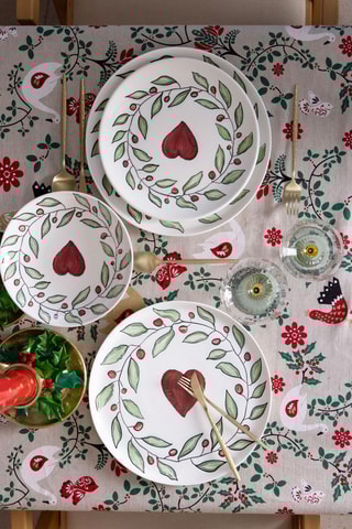 6 platos hondos de cerámica - 20 cm