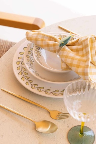 6 platos llanos de cerámica - 20 cm