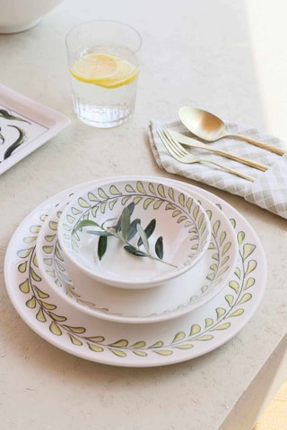 6 platos llanos de cerámica - 20 cm