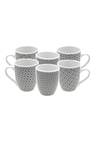6 tazas de porcelana