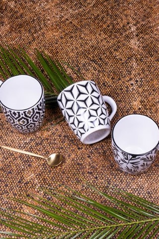 6 tazas de porcelana - 34 cl