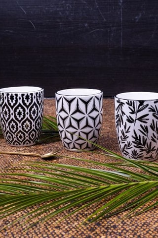 6 tazas de porcelana - 34 cl